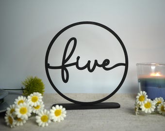 Wedding Table Numbers Laser Cut Wood | Rustic Black  Wedding Decor | Custom Table Signs | Personalized Wedding Signs | Country Wedding
