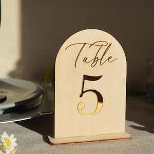 Wooden Wedding Gold Table Number - Wedding Table Decor, Rustic Country Wedding, Custom Table Sign, Custom Table Sign  Rustic Country Wedding