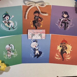Genshin Archon Mini Prints