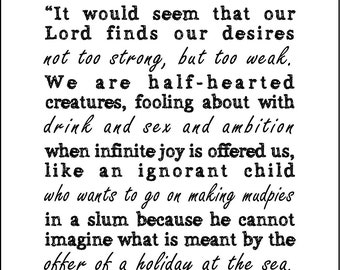 C.S. Lewis printable quote