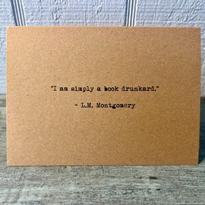 Book Lover Quote Card: Vintage Typewriter Font - C.S. Lewis