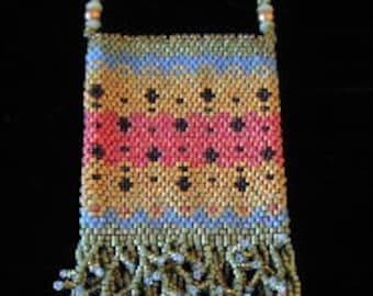 Rainbow Trout Medicine Bag PDF Pattern Peyote Brick Stitch
