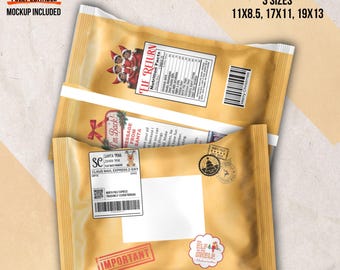Delivery Package Treat Bag Template