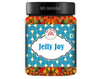Tarro de gomitas con sabor a fruta: Jelly Joy, un capricho masticable
