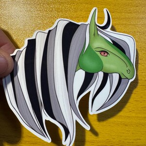 Sticker Aromantic Pride Poney