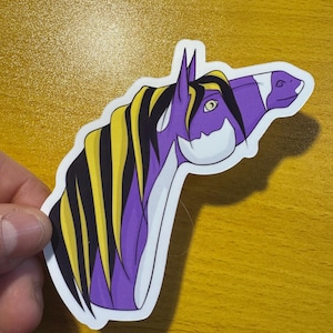 Niet-binaire Pride Pony-sticker
