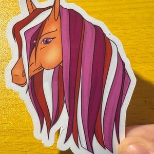 Sticker Lesbian Pride Poney