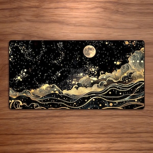 Tapete de Tarô - Pano de Altar com Lua e Estrelas 31,5" (Sem Guias de Posicionamento de Cartas)