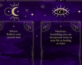 Tarot Mat - 3 Card Spread, "Mirror, Medicine, Message"