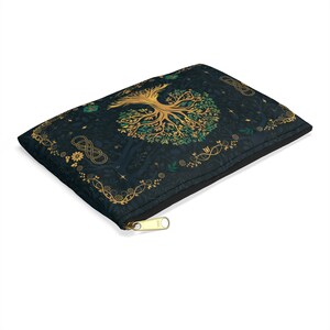 Tree of Life Tarot Bag: Zippered Protective Tarot Deck Pouch image 5