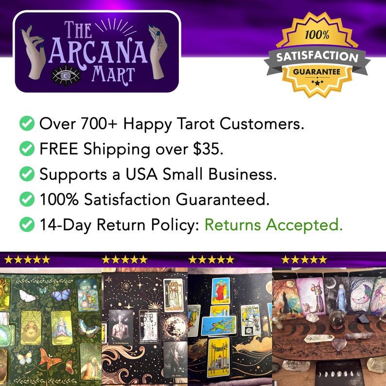 Luna Moth Tarot Bag: custodia protettiva con cerniera per mazzi di tarocchi immagine 7