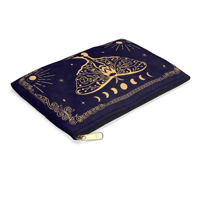 Luna Moth Tarot Bag: custodia protettiva con cerniera per mazzi di tarocchi immagine 4