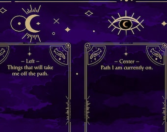 Tarot Mat - 3 Card Spread, "The Path I Take"