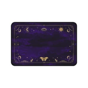 Tapis de tarot, 3 cartes, sans repères, tapis de tarot personnel, petite lingette pour tarot