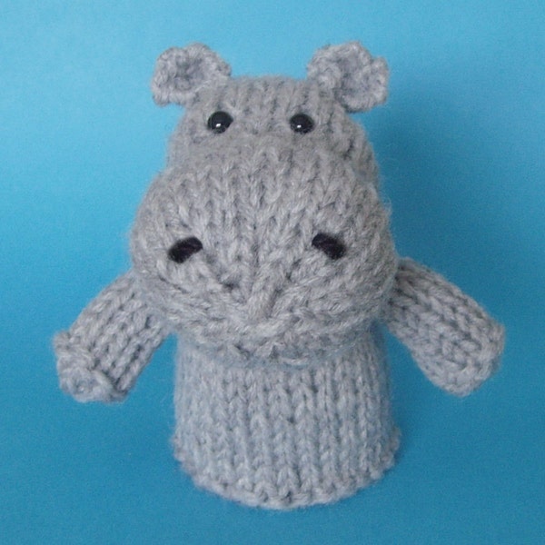 Hippo Toy Knitting Pattern (PDF)