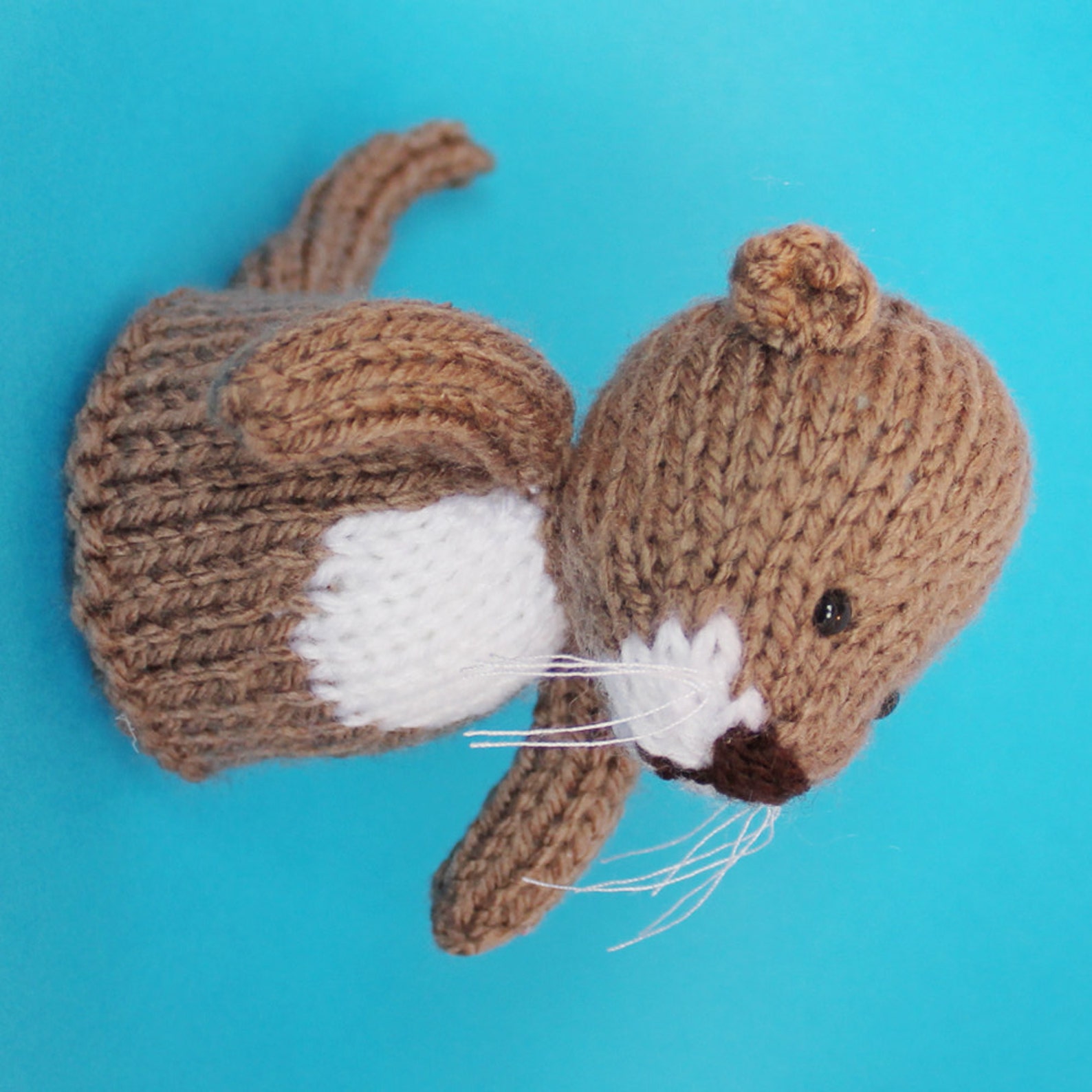 Otter Toy Knitting Pattern PDF Etsy