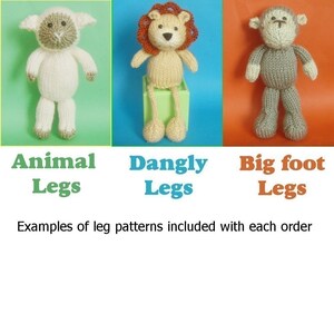 Fox Toy Knitting Pattern PDF Legs, Egg Cozy & Finger Puppet instructions included image 5
