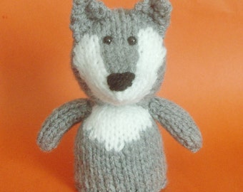 Wolf Toy Knitting Pattern (PDF)