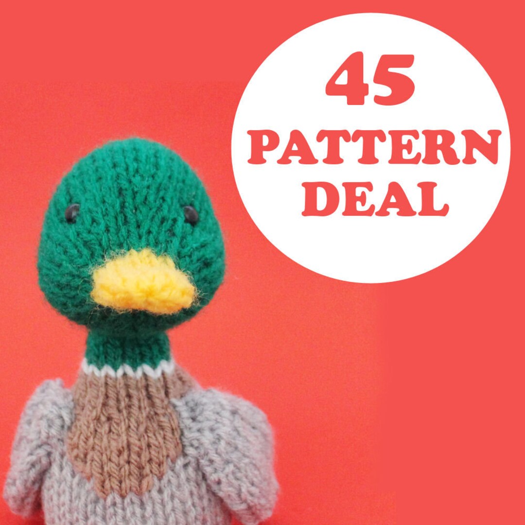 45 Adorable Toy Animal Knitting Patterns, Complete Jellybum Collection for All Skill Levels