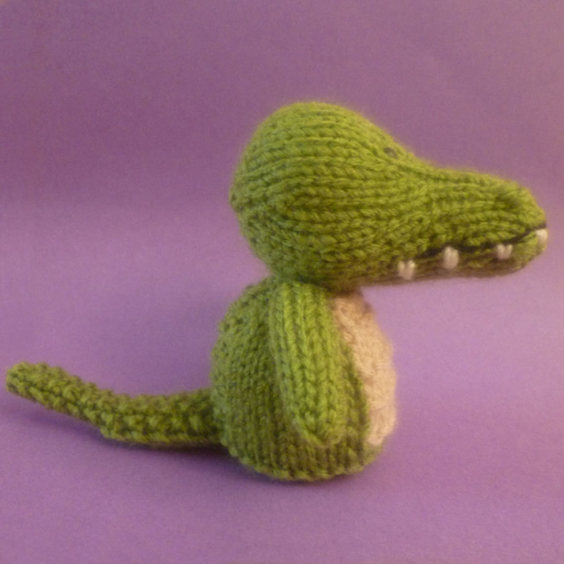Crocodile Toy Knitting Pattern (PDF) Toy, Egg Cozy & Finger Puppet ...