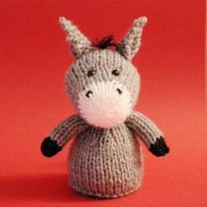 Donkey Toy Knitting Pattern Instant Download Digital PDF Beginner-Friendly image 1