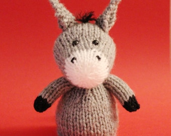 Donkey Toy Knitting Pattern - Instant Download - Digital PDF - Beginner-Friendly