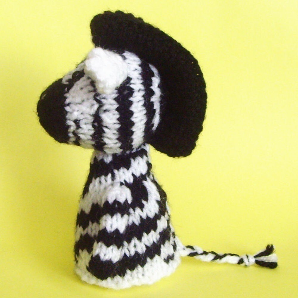 Zebra Toy Knitting Pattern PDF Etsy UK