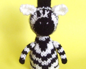 Zebra Toy Knitting Pattern (PDF)