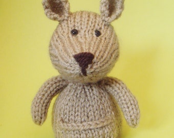 Kangaroo Toy Knitting Pattern (PDF)