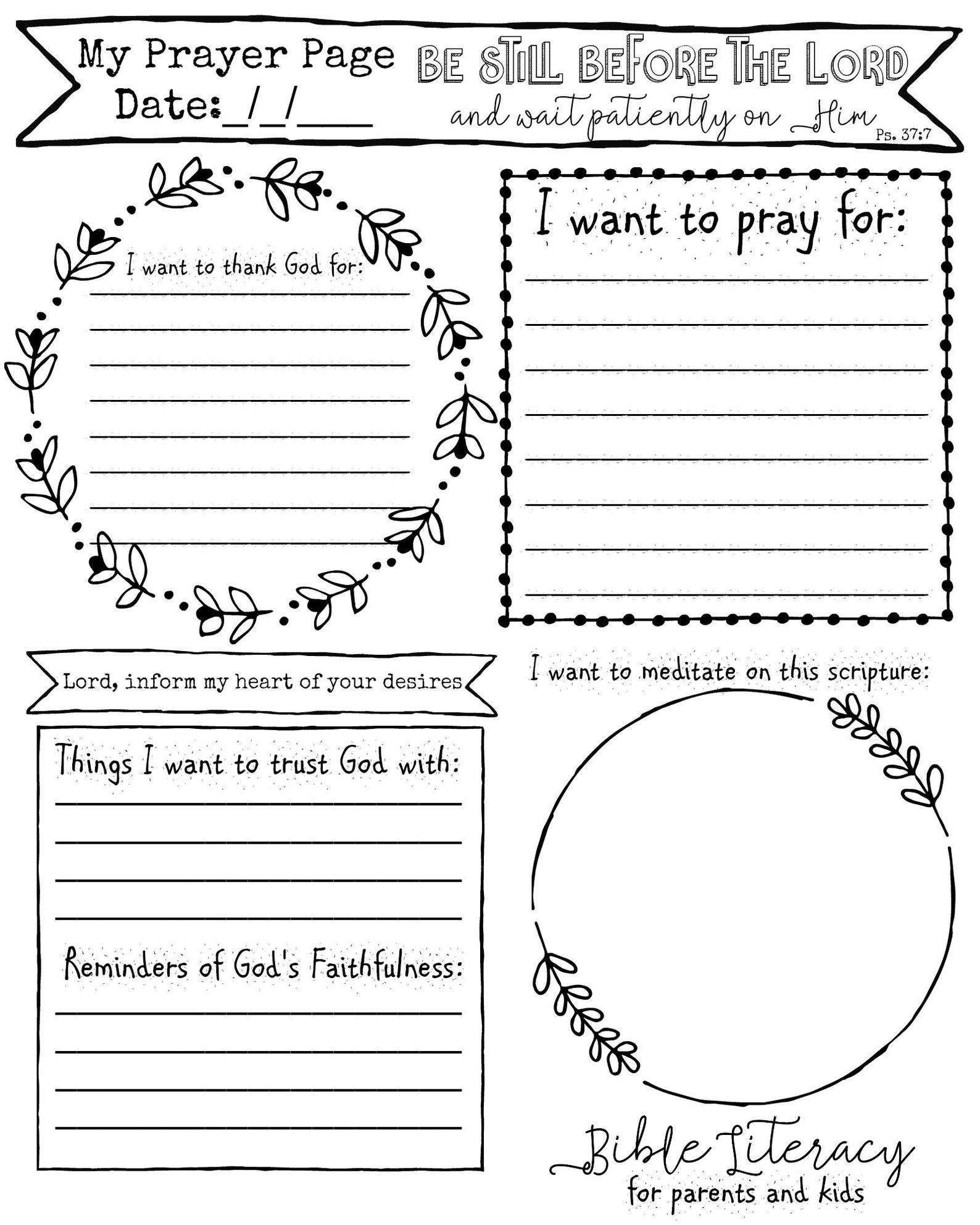 Prayer Guide for KIDS Etsy