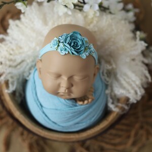 Newborn Headband – Handmade Wool Felt – Baby Girl Photography Prop – Soft and Natural Look – Newborn Photo Prop –  Handmade Newborn Prop