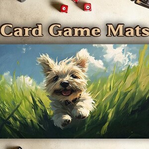 Tapete de juego MTG lindo / Cachorro, tema de las Tierras Altas del Oeste / alfombrillas para ratón / Regalos acogedores para chicas gamer