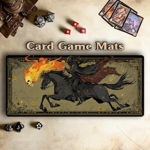 MTG Playmat fofo | Tema The Headless Horseman | mouse pads | Tapete de jogo de cartas TCG/MTG
