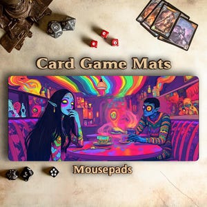 Alfombrilla de juego MTG / Retro colorido / Y2K / Ghost Rendezvous / alfombrillas para ratón