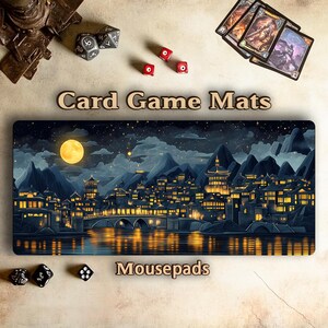 Muismatten | eilanden kunstmat | Game Scene-muismatten | stad op zee muismatten | Kerstcadeaus op kantoor