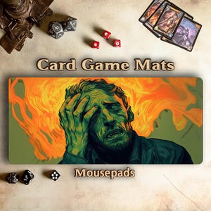 Tapete de jogo MTG | a arte do estilo Van Gogh & Duskmourn | mouse pads | Tapete de jogo de cartas TCG/MTG