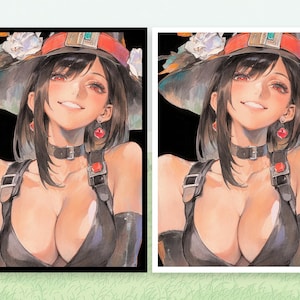 Fundas para cartas MTG / Fundas para cartas Waifu / Fundas para cartas MTG / Fundas para cartas Anime MTG Tifa Lockhart