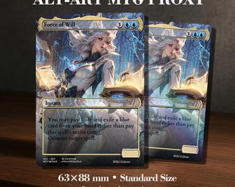 フォース・オブ・ウィル プロキシカード – フルアート統率者カード