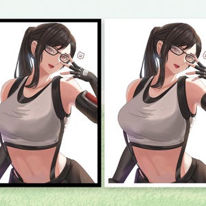 Fundas para cartas MTG / Fundas para cartas Waifu / Fundas para cartas MTG / Fundas para cartas Anime MTG Tifa Lockhart