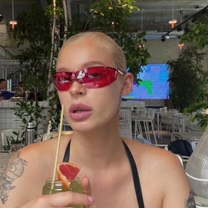 Pink Sport Shield Sunglasses: Retro Futuristic Y2K Style