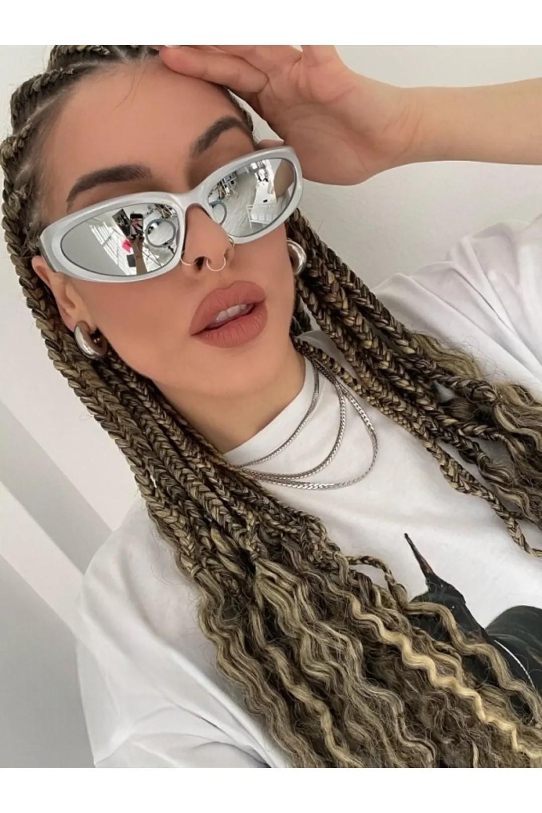 Designer Inspired Silver Mirrored Sports Sunglasses
S59 Amazon.com: SeeBand Wrap Around Fashion Sunglasses for Men  main image 4