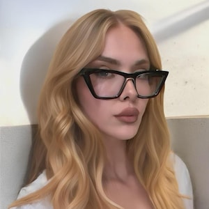 Black Square Clear Glasses: Edgy Retro Fashion Frames.
