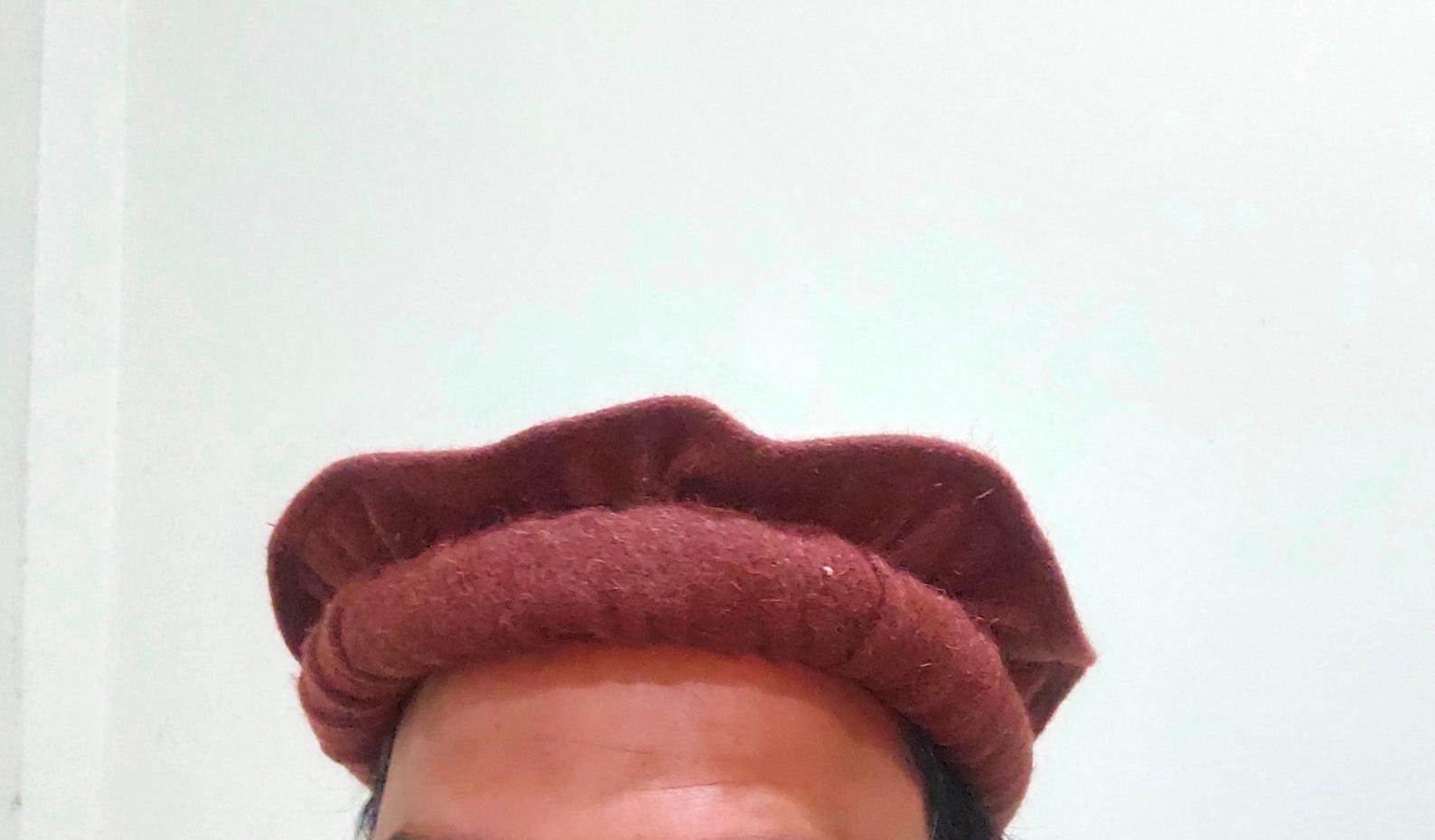 Pakol Chitrali Cap - Afghani Pakol Hoed - Pakul Cap Handgemaakt 100% Wol, Hazelnoot Bruin, L