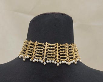 アフガン クチ チョーカー セット：ヴィンテージ トライバル