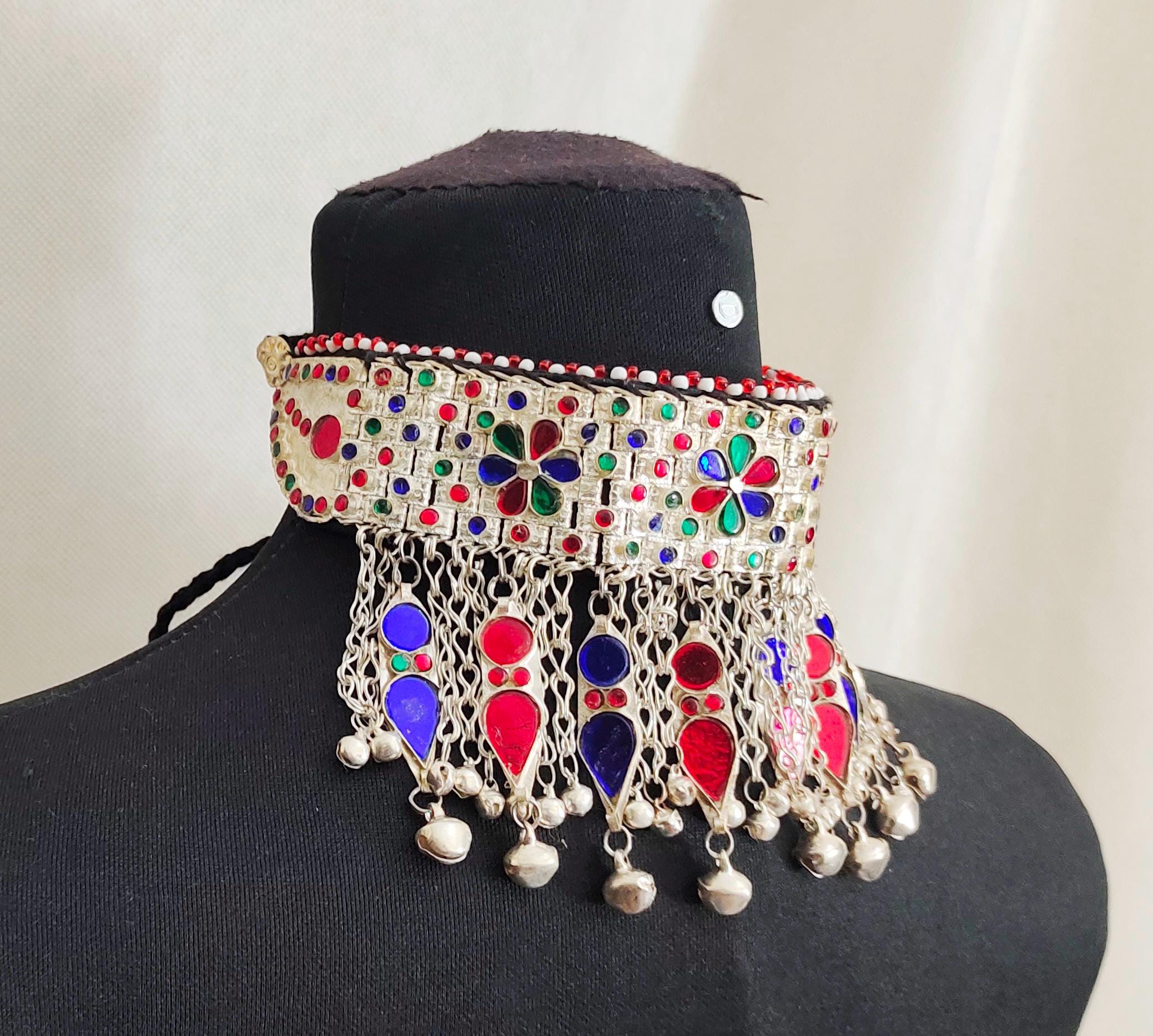 アフガニスタン　クチ　チョーカー ハンドメイドのアフガニスタン クチ トライバル チョーカー