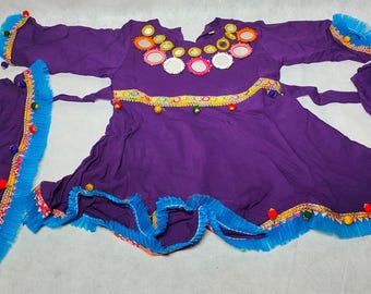 Afghan Kuchi Child's Dress: Eid Outfit, Size 1.5-2 Years