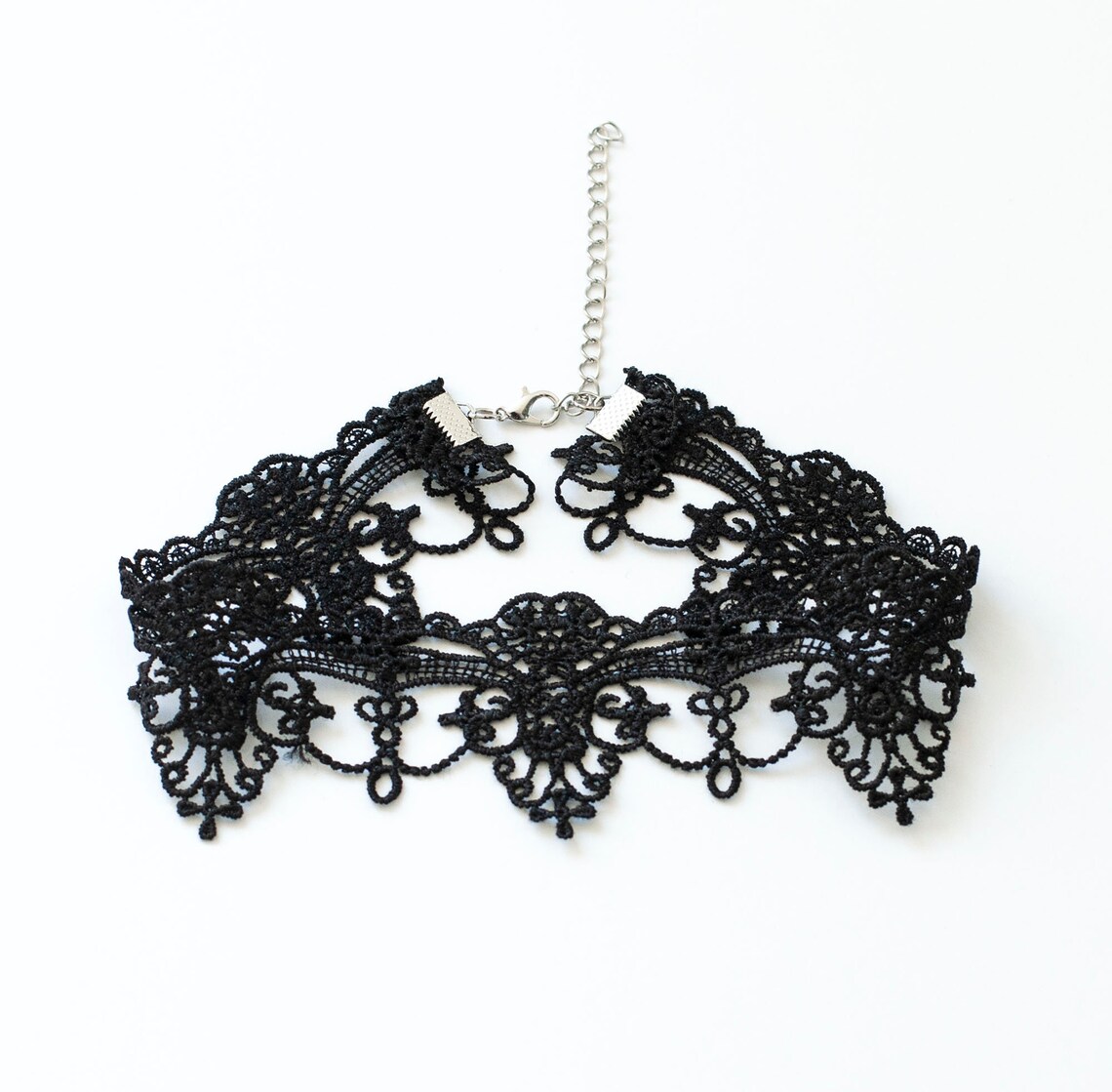 Black or White Lace Choker - Gothic Necklace - Victorian Bridal Choker ...