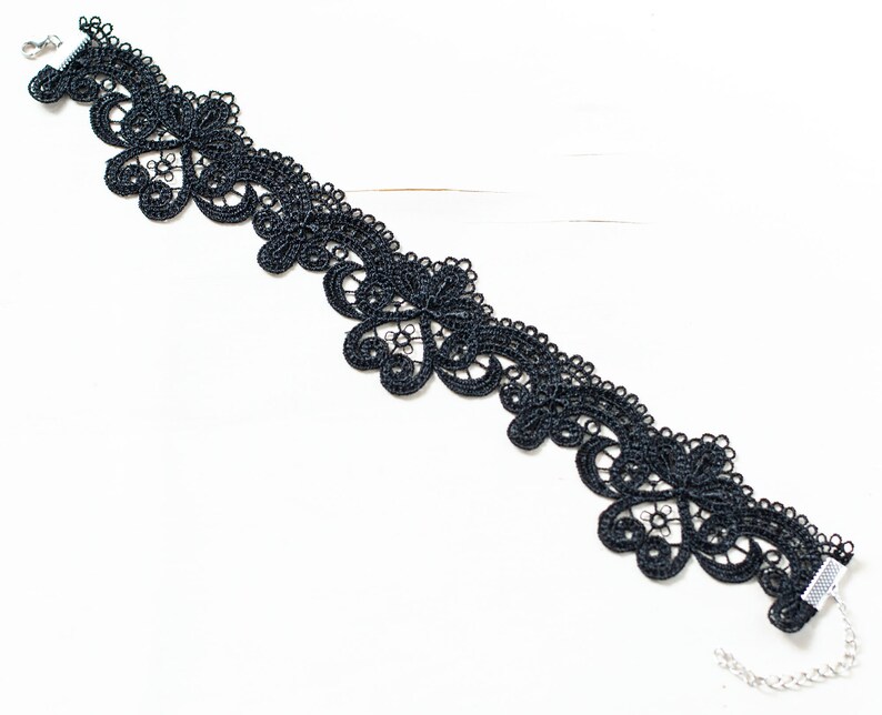 Black Lace Choker - Victorian Gothic Necklace image 10