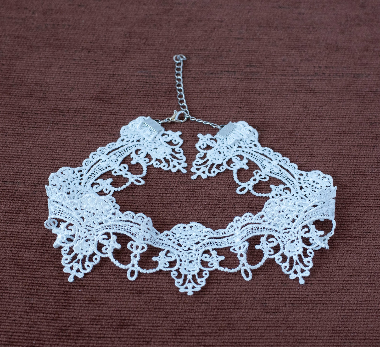 Black or White Lace Choker - Gothic Necklace - Victorian Bridal Choker ...