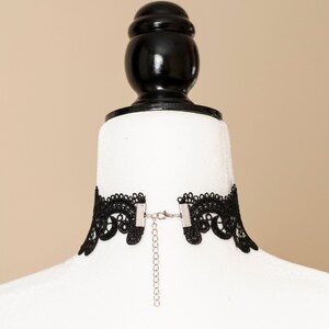 Black Lace Choker - Victorian Gothic Necklace image 4